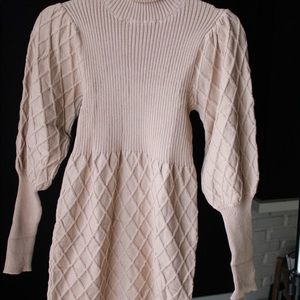 Tan Sweater Dress